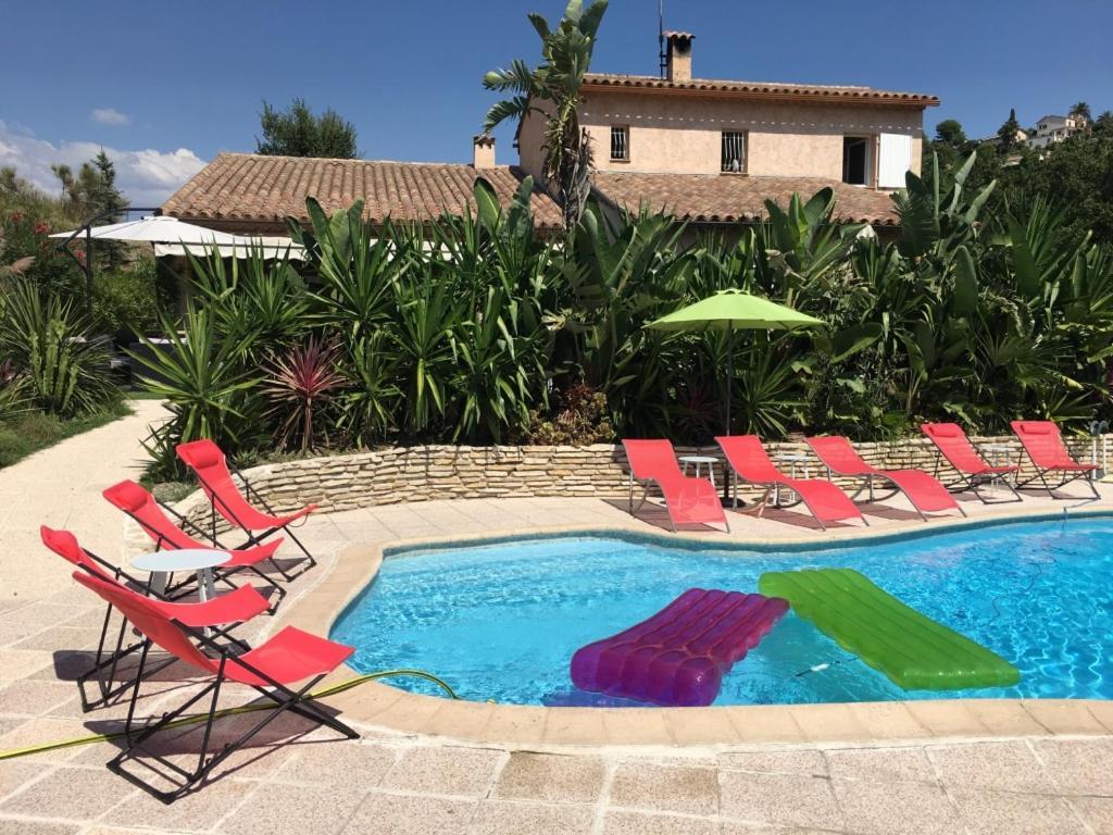 Villa Les Yuccas - Pool - Sea View Кан сюр Мер Екстериор снимка