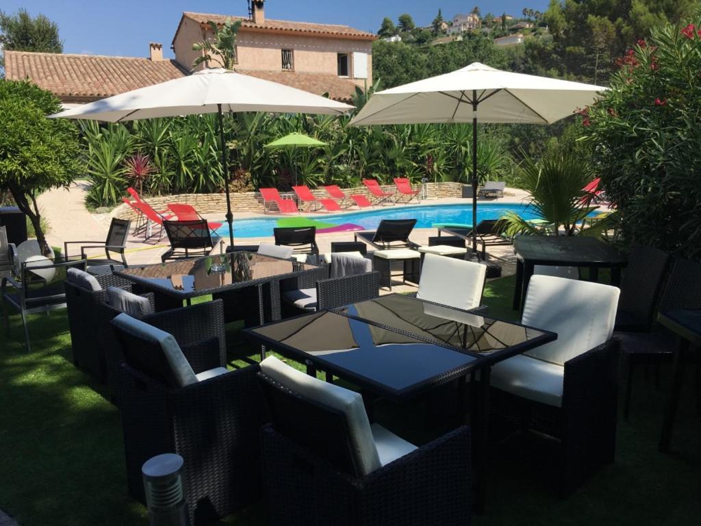 Villa Les Yuccas - Pool - Sea View Кан сюр Мер Екстериор снимка